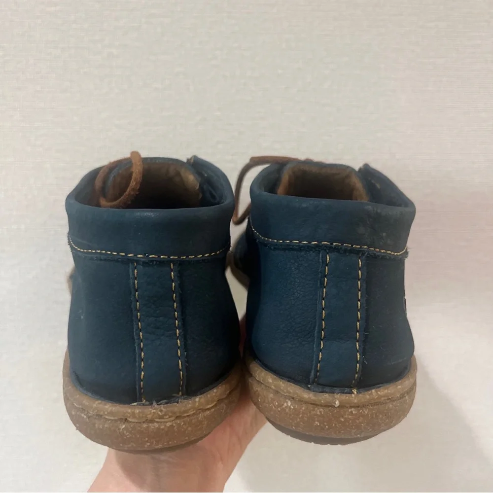 Womens 9 Born Nuala Booties Blue Nubuck Suede Leather Chukka Ankle Boots Boho